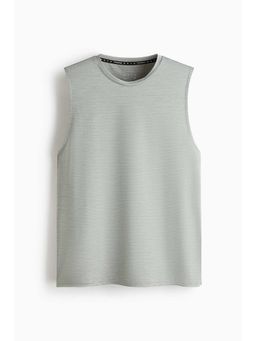 H&M - Men Green Regular Fit Sports Vest Top With Drymove