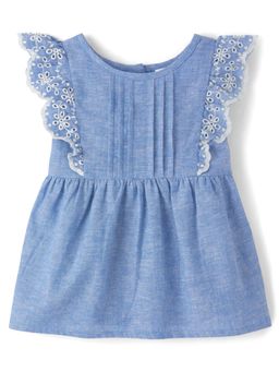 Gymboree - Girls Eyelet Linen Blend Top