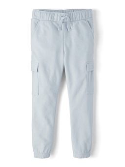 The Children's Place - Boys Grey French Terry Cargo Joggers