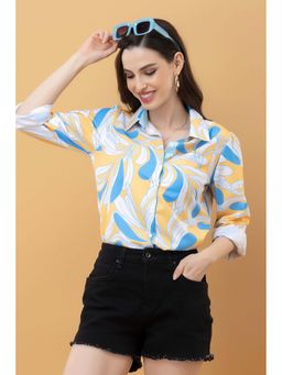 PURYS - Multi-Color Casual Printed Rayon Shirt