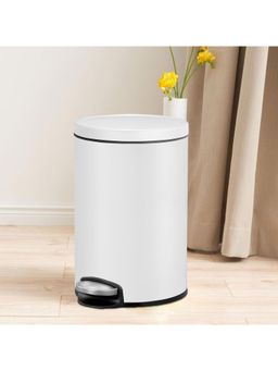 OBSESSIONS - Fingerprint Resistant Step Dustbin 5 Litres White