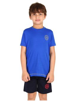 U.S. POLO ASSN. - Boys Crew Neck Solid T-shirt Blue