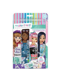 Make It Real - Fashion Design Sketchbook: City Style For Kids