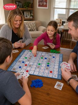 Chanak - Sequent Board Game With Plastic Chips & Cards, For Kids