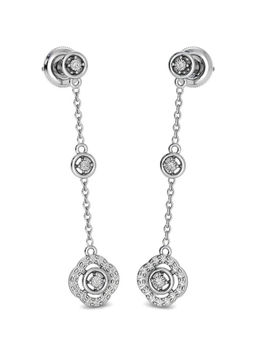 Candere by Kalyan Jewellers - 14K BIS Hallmark White Gold and Diamond Starlet Earrings