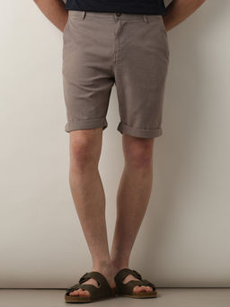 Selected - Brown Mid Rise Shorts