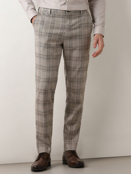 Selected - Grey Check Suit Trouser