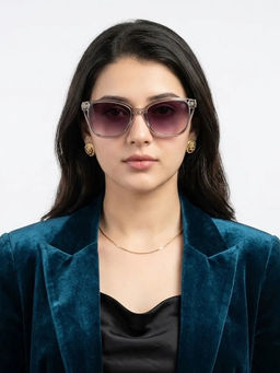 HASHTAG EYEWEAR - Women Cleanse Uv Protection Full Rim Brown Lens Sunglasses