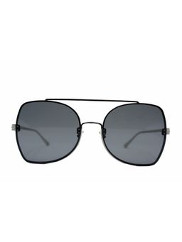 Tom Ford - Grey Lens Metal Rimless Women Sunglasses (58)