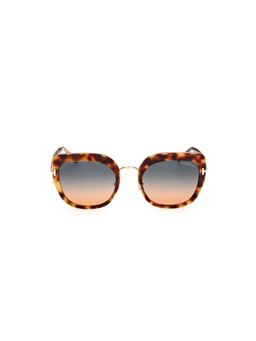 Tom Ford - Multi-Color Lens Metal Full Rim Women Sunglasses (55)