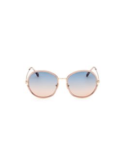 Tom Ford - Multi-Color Lens Metal Full Rim Women Sunglasses (58)