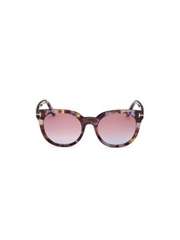 Tom Ford - Brown Lens Acetate Full Rim Women Sunglasses (53)