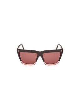 Tom Ford - Brown Lens Acetate Full Rim Women Sunglasses (56)