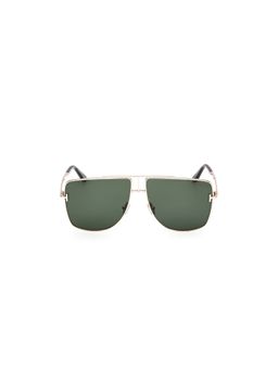 Tom Ford - Green Lens Metal Full Rim Unisex Sunglasses (59)