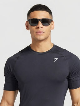 HASHTAG EYEWEAR - Unisex Rift Uv Protection Full Rim Black Lens Sunglasses
