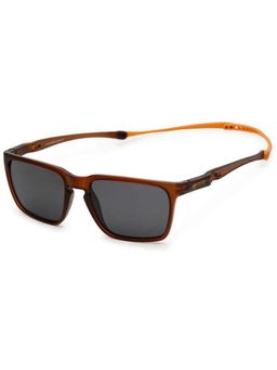 HASHTAG EYEWEAR - Unisex Draggo Polarised Full Rim Grey Lens Sunglasses