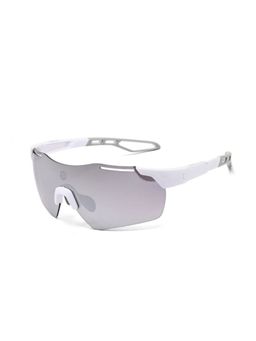 HASHTAG EYEWEAR - Unisex Quad Uv Protection Rimless Grey Lens Sunglasses