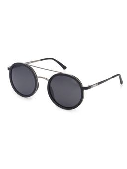 HASHTAG EYEWEAR - Unisex Zeyra Polarised Full Rim Black Lens Sunglasses