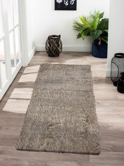 OBSESSIONS - Anti-Static Solid Acrylic Floor Runner, Brown