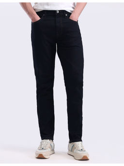 Flying Machine - Navy Blue Slash Slim Tapered Jeans