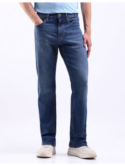 Flying Machine - Blue F-Jango Straight Fit Stone Wash Jeans