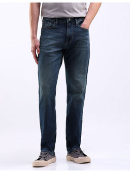 Flying Machine - Blue Freddie Slim Straight Fit Stone Wash Jeans