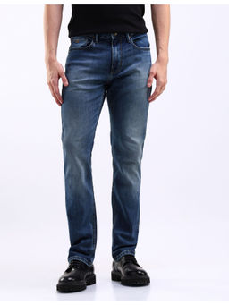 Flying Machine - Blue Freddie Slim Straight Fit Stone Wash Jeans