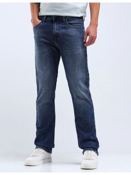 Flying Machine - Blue F-Jango Straight Fit Stone Wash Jeans