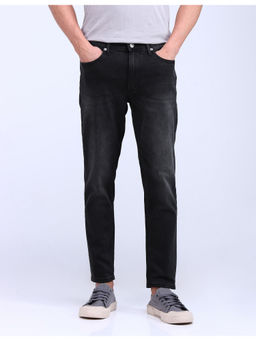 Flying Machine - Black Mankle Relax Tapered Fit Stone Wash Jeans