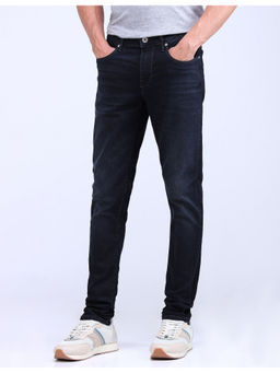 Flying Machine - Jackson Navy Blue Super Skinny Fit Stone Wash Jeans