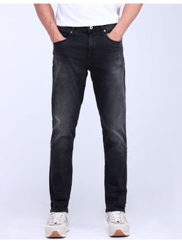 Flying Machine - Black Slash Slim Tapered Stone Wash Jeans