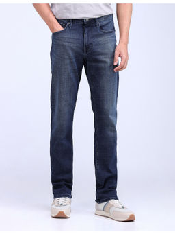 Flying Machine - Blue Freddie Slim Straight Fit Stone Wash Jeans