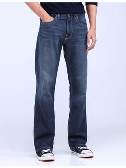 Flying Machine - Bruce Navy Blue Bootcut Fit Jeans