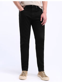 Flying Machine - Black Slash Slim Tapered Jeans