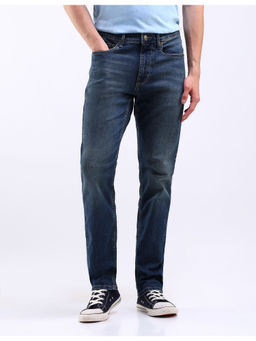Flying Machine - Blue Freddie Slim Straight Fit Stone Wash Jeans