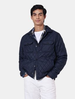 Pepe Jeans - Solid Men Long Sleeves Navy Blue Jacket