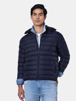Pepe Jeans - Solid Men Long Sleeves Navy Blue Jacket