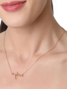Lilly & Sparkle - Gold Toned Chain With Heartbeat Charm
