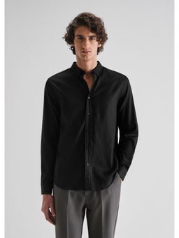 Banana Club - Black Tencel Solid Shirt