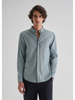 Banana Club - Blue Tencel Solid Shirt
