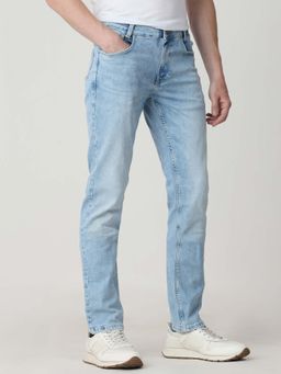 Mufti - Blue Denim Solid Jeans