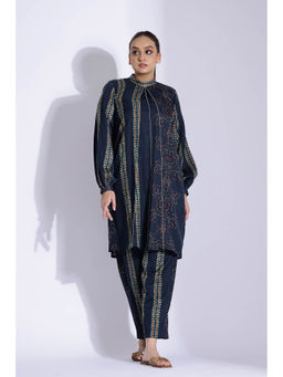 Studio Surbhi - Cotton Silk Printed Kurta and Pant (Set of 2)