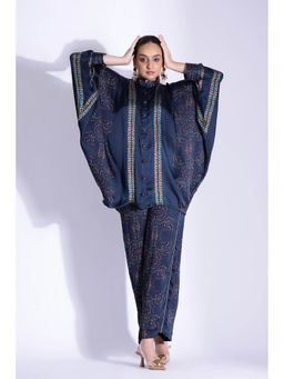 Studio Surbhi - Georgette Satin Kimono Printed Co Ord (Set of 2)