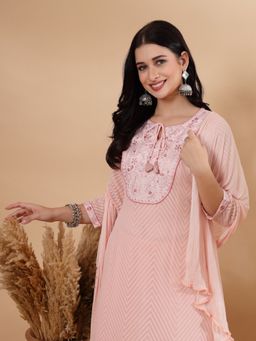 Nayam by lakshita - Embroidered A-Line Georgette Kurta Pant with Dupatta (Set of 3)