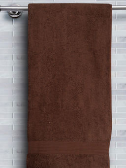 Maspar - Cotton Solid Medium Bath Towel Brown