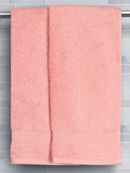 Maspar - Cotton Solid Hand Towel Pink (Pack Of 2)