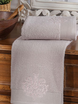 Maspar - Cotton Embroidery Medium Bath Towel Pink