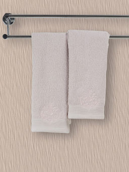 Maspar - Cotton Embroidery Hand Towel Pink (Pack of 2)