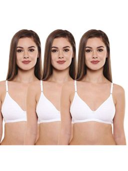 Bodycare - Pack of 3 Seamless Cup Bra In White Colour