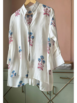 Kapraaha - Mughal White Muslin Shirt